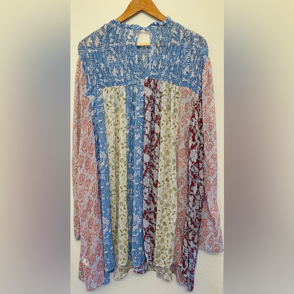Free People Merrie Mix Print Tunic - Picture 4 of 14
